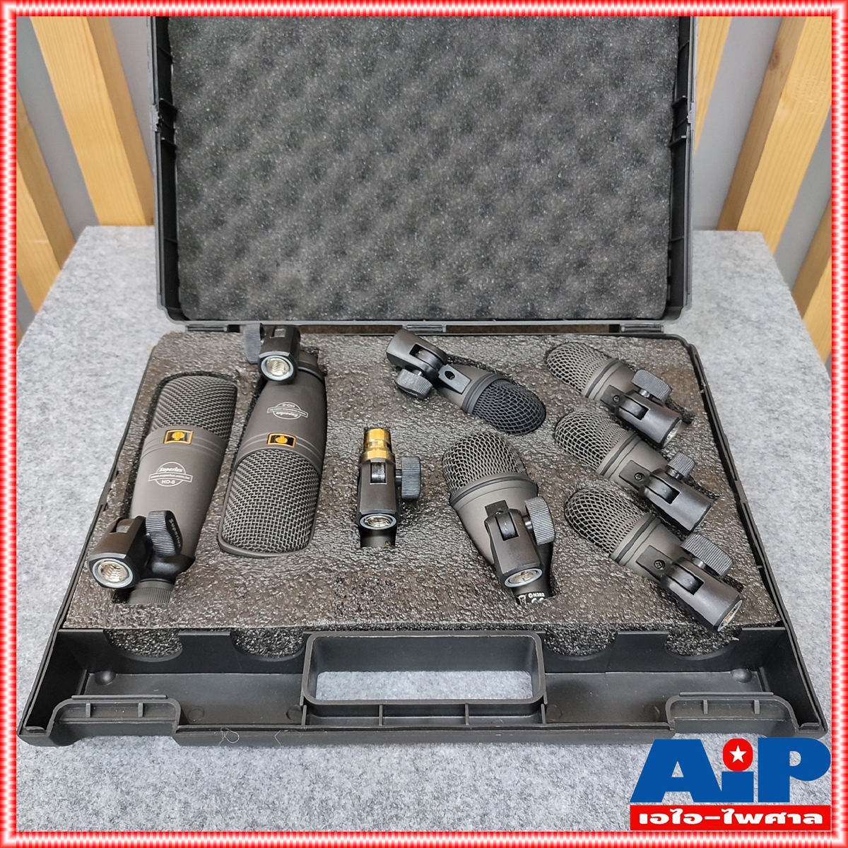 ชุด8ชิ้น SUPERLUX DRK-F5H3 ไมค์กลองชุด8ชิ้น Drum Microphone Set DRK F5 H3 DRK F5H3 DRKF5H3 เอไอ-ไพศาล