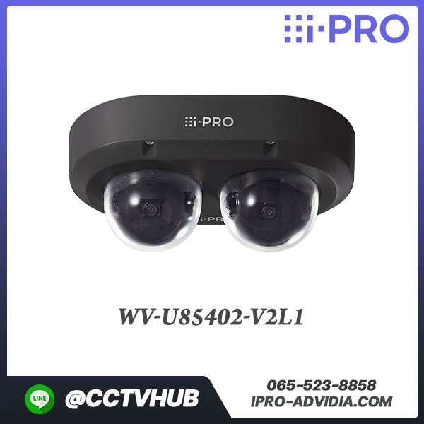 กล้อง Multi-directional dual sensor รุ่น WV-U85402-V2L1 2 x 4MP(8MP) IR Outdoor Multi-Sensor Network Camera (Black)