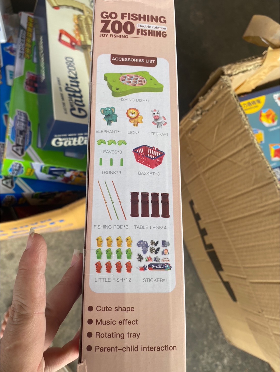 7726B ของเล่นใส่ถ่าน โต๊ะตกปลาใส่ถ่าน ปลีกชิ้นละ