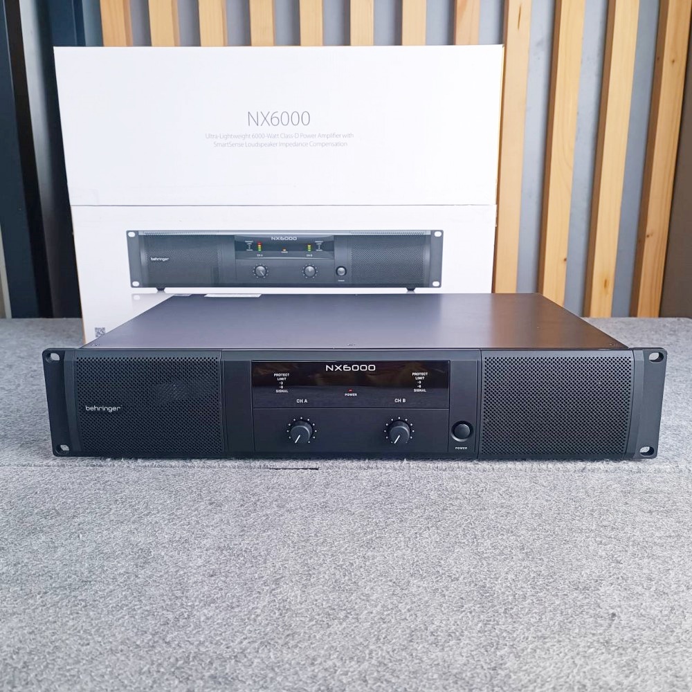 BEHRINGER NX-6000 POWERAMP ของแท้ NX6000 POWER AMP เพาเวอร์แอมป์ Class D มีกำลังขับ 2 x 3000 วัตต์ into 4 Ohms +++