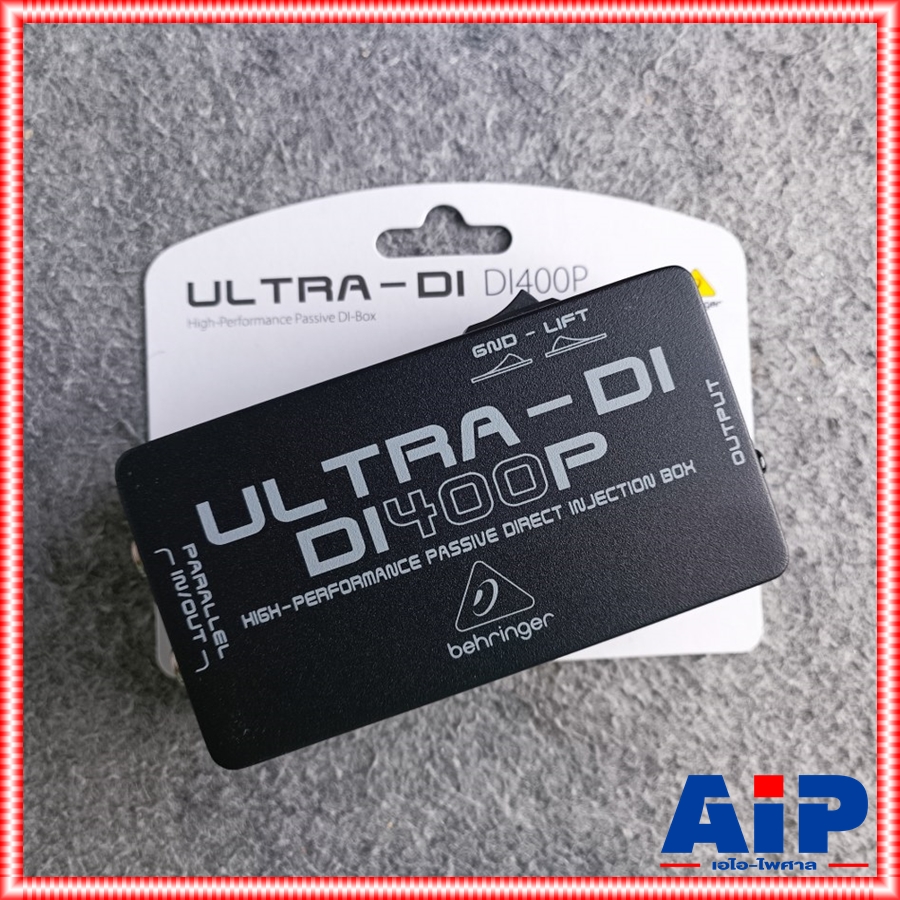 BEHRINGER DI-400P ULTRA DI Passive ไดเร็คบ็อก ดีไอ เหมาะสำหรับใช้งานกับเครื่องดนตรี ช่วยลดสัญญาณรบกวน DI 400 P DI400P +++ เอไอ-ไพศาล