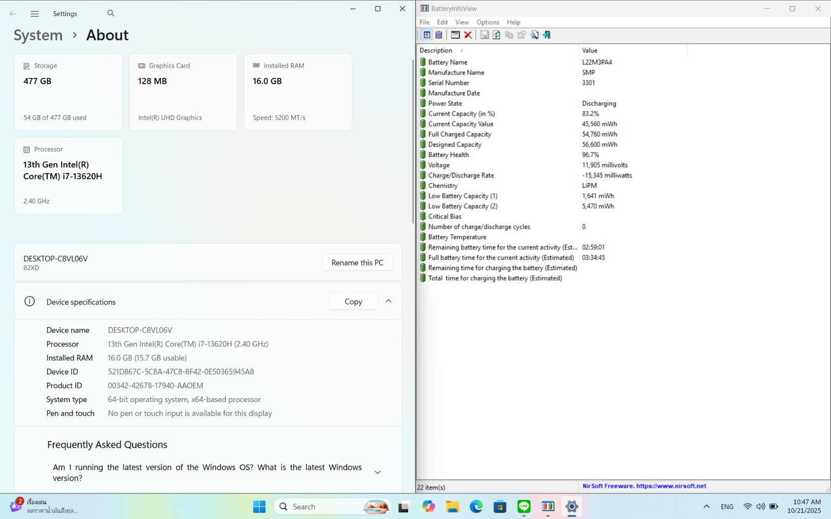 🍇 Notebook Lenovo IdeaPad Slim 5 14IRL8-82XD0092TA 🍇ปกศ 2ปี 🍇