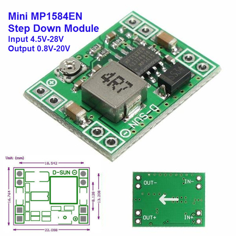 MP1584EN (4R7) DC-DC step-down power module 3A adjustable step-down module