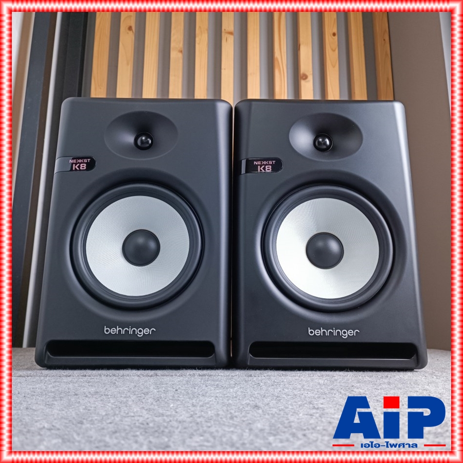 1คู่ BEHRINGER K-8 ACTIVE ตู้ลำโพงมอนิเตอร์ ลำโพงมอนิเตอร์สำหรับห้องบันทึกเสียง 150 วัตต์ Class-D ดอกลำโพงขนาด 8 นิ้ว K 8 K8 เอไอ-ไพศาล +++
