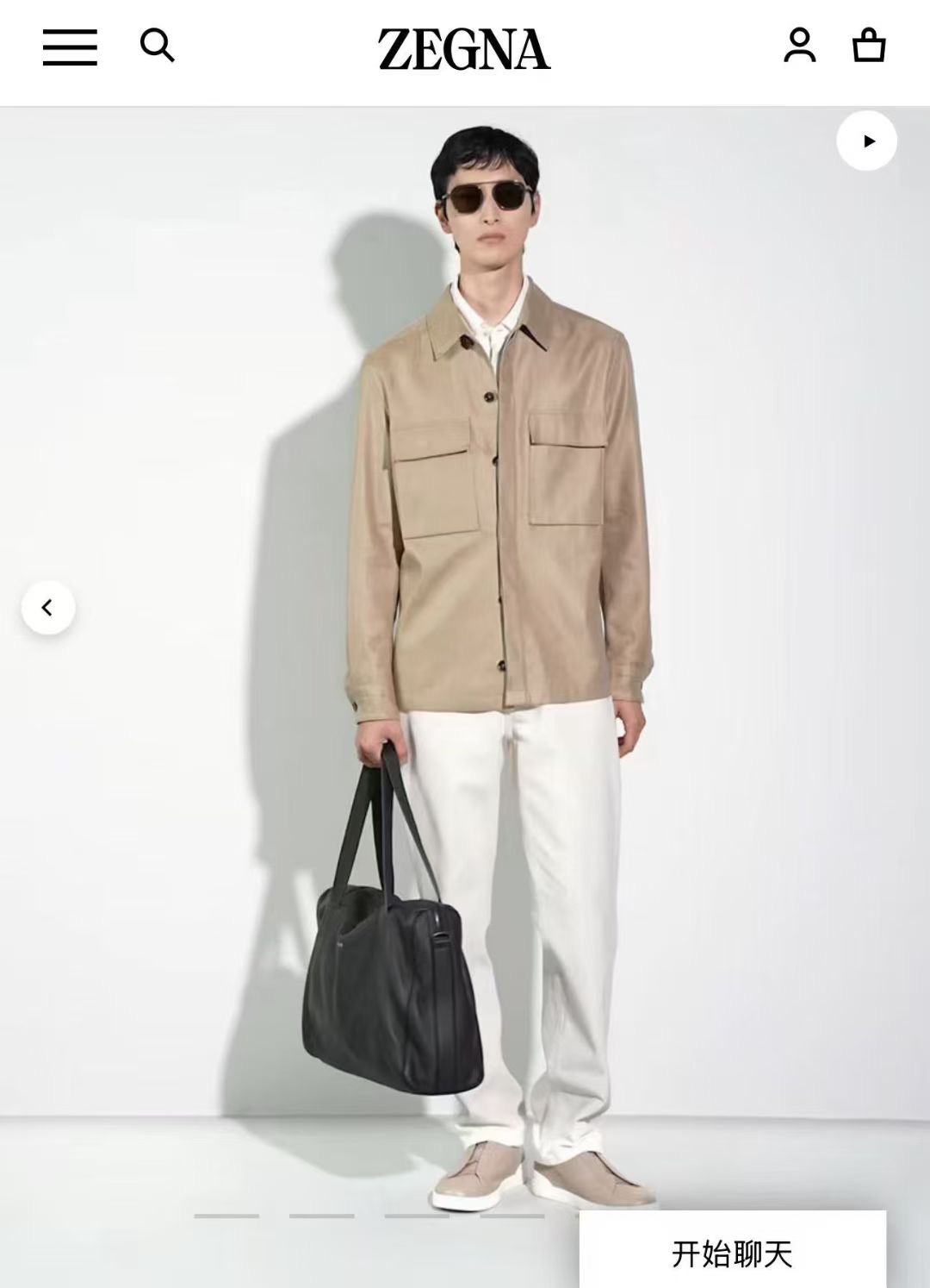 **do** เสื้อคลุมผ้าลินินมีซับใน Zegna OASI LINO OVERSHIRT มี 2 สี ของผู้ชาย สินค้าใหม่ ของแท้