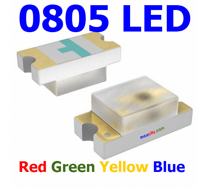 0805 LED Red Yellow Green Blue