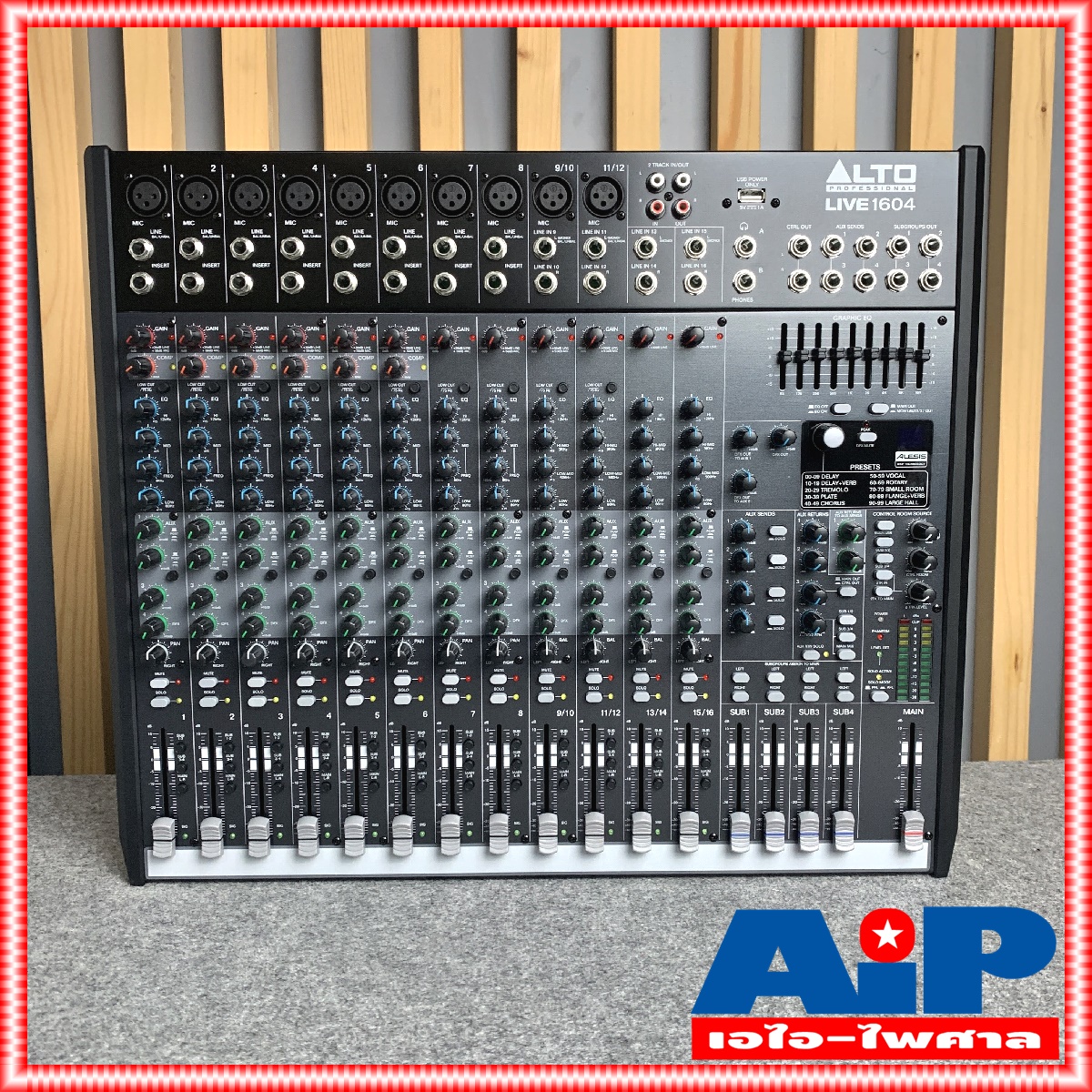 ALTO LIVE1604 MIXER (สินค้าของแท้ นำเข้าโดยNPE) LIVE1604 LIVE 1604 16CH Mixer usb interface มี เอฟเฟค USB