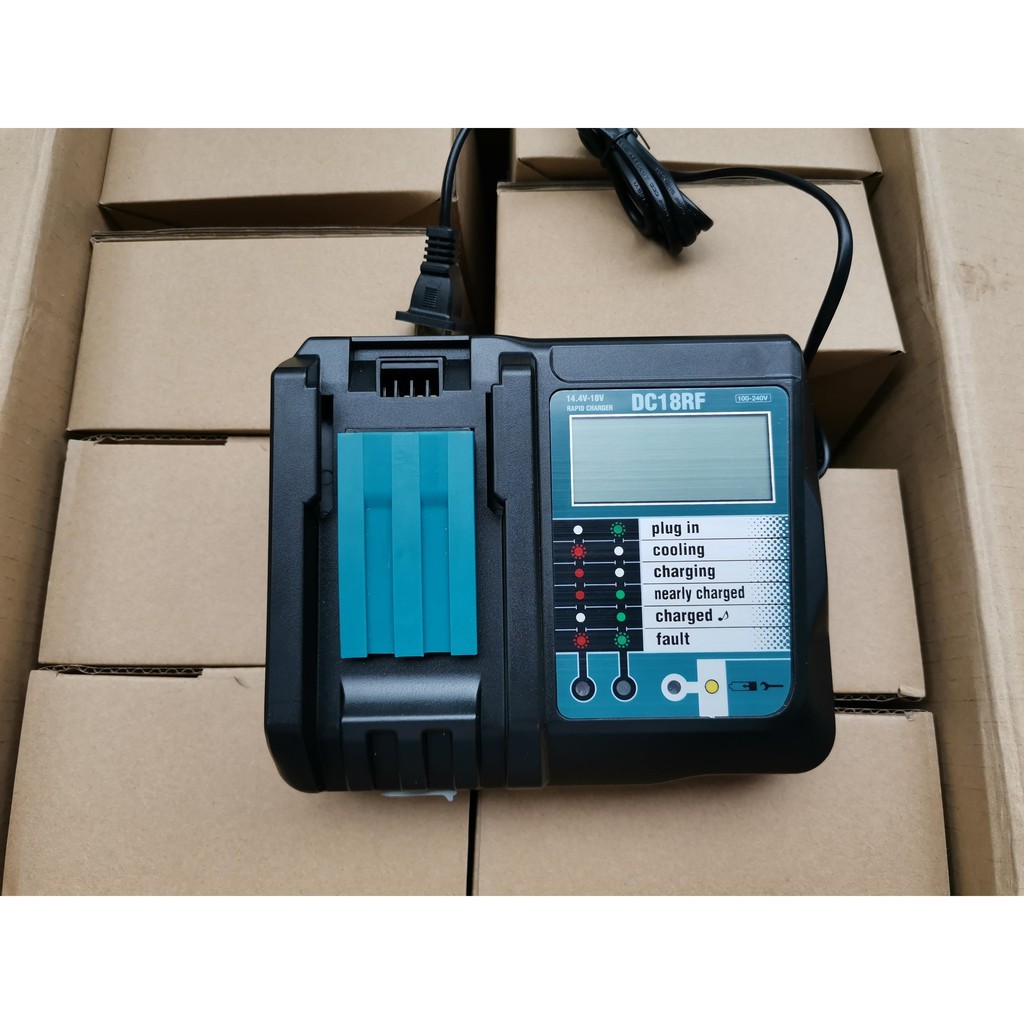 ที่ชาร์จแบต Makita มากีต้า 18V 3.5A รุ่นชาร์จเร็ว มีจอ งานเทียบคุณภาพดี มีหน้าจอแสดงการชาร์จ