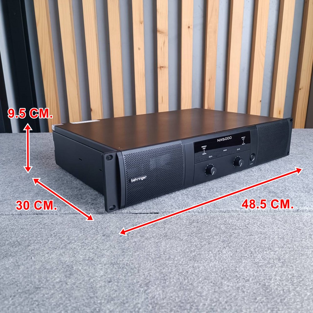 BEHRINGER NX-6000 POWERAMP ของแท้ NX6000 POWER AMP เพาเวอร์แอมป์ Class D มีกำลังขับ 2 x 3000 วัตต์ into 4 Ohms +++