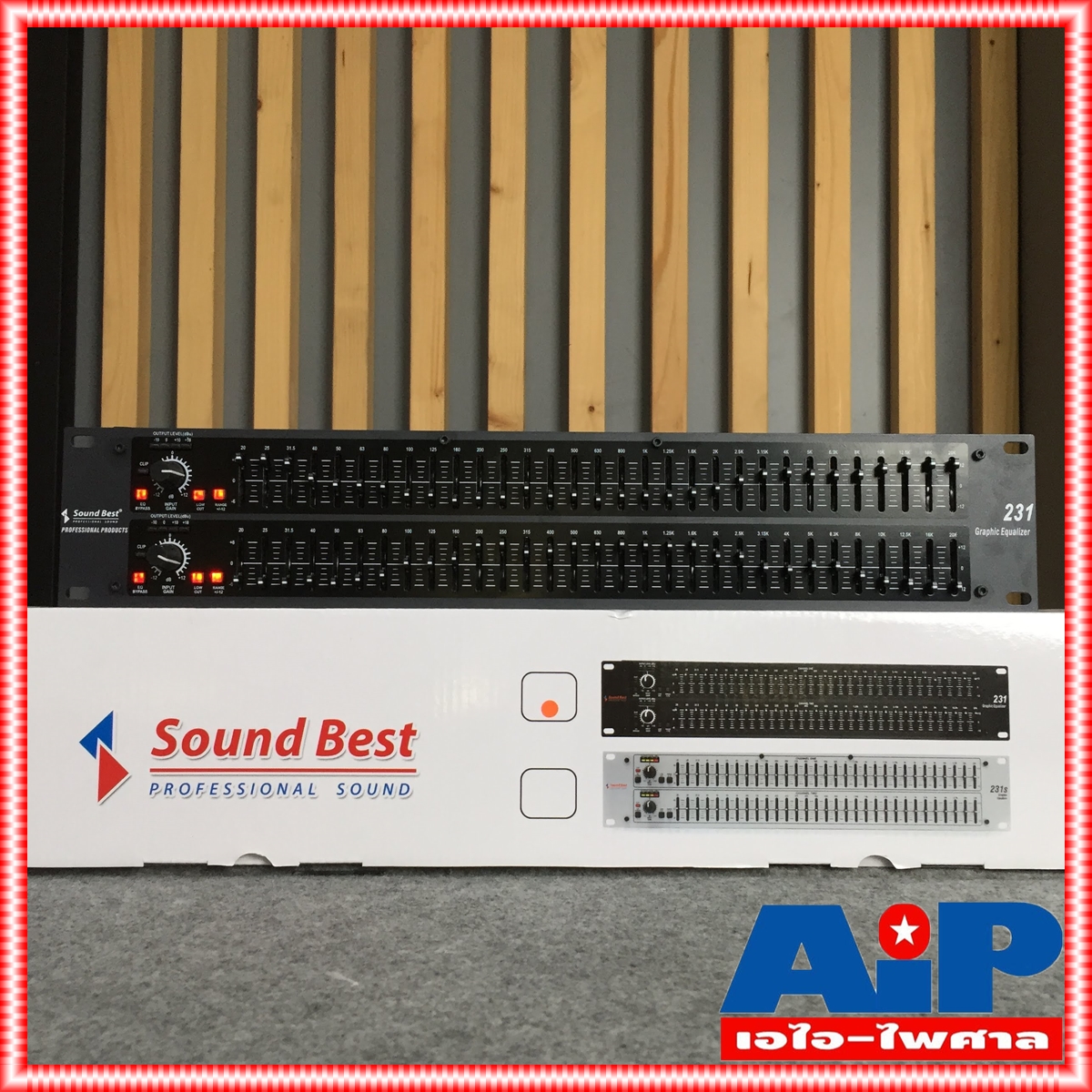 SOUNDBEST 231B EQ Eqlizer 231 อีคิวซาด์เบส 231 Sound Best ซาวด์เบส อีคิวอีควอไลเซอร์31ช่อง เอไอ-ไพศาล +++
