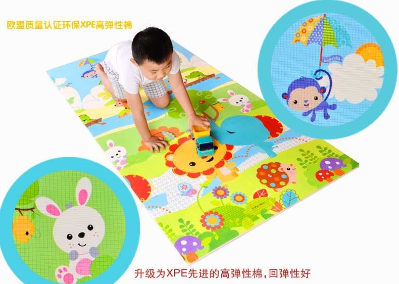 AC3 ของเด็กโฟมรองคลาน Fisher Price แผ่นกันกระแทก ขนาด 180x90 cm งานคุณภาพ