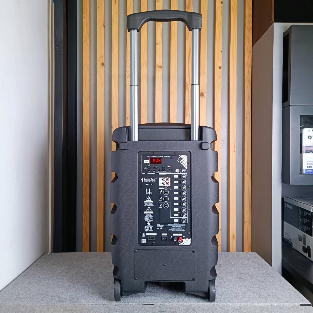 SOUNDBEST WPS-15 NEW ลำโพง ล้อลาก + ไมค์ลอยคู่ WPS 15 WPS15 ตู้ลำโพงเคลื่อนที่ล้อลาก ขนาด 15 นิ้ว มีแบตเตอรี่ในตัว ลำโพงล้อลาก ลำโพงเอนกประสงค์ เอไอ-ไพศาล