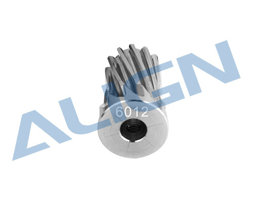 พีเนียน ใช้กับ ฮอ 700E/800E เฟืองเฉียง รู6มิล 12ฟัน เฉียง Motor Slant Thread Pinion Gear 12T (L27)