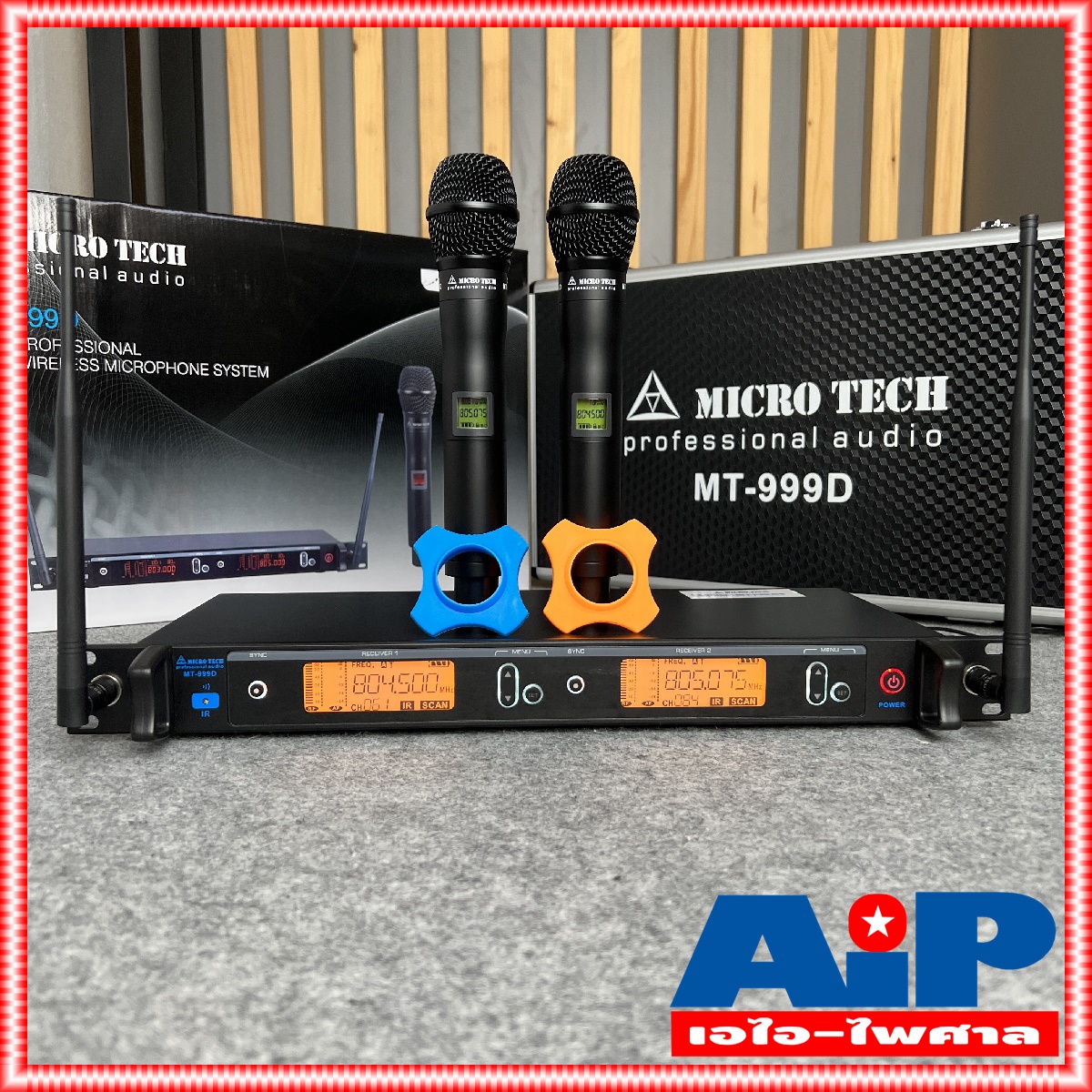 ความถี่ใหม่ กสทช MICROTECH MT999D ไมค์ลอยมือถือคู่UHF ไมค์ลอยคู่ ไมค์คาราโอเกะ MT-999D แถม อุปกรณ์ย้ายเสา กระเป๋าเก็บไมค์ MT 999 D MT999 D MICRO TECH ไมโครเทค ล๊อตใหม่ความถี่ 694-703 / 748-758 HZ