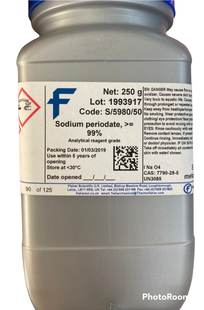Sodium Periodate >=99%, 250 g -Fisher