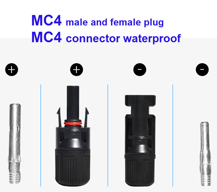 1Pairs x MC4 solar panel mounting Connector,MC4 install mount solar kit connect (1คู่)