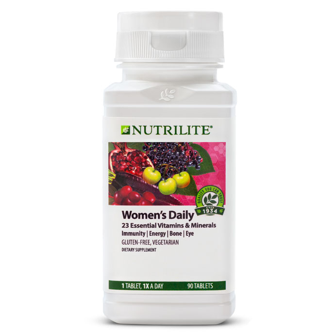 Nutrilite Women’s Daily Multivitamin Tablets วิตามินรวมสำหรับคุณผู้หญิง ขนาด 3 เดือน (90 เม็ด) ทานเพียงวันละ 1 เม็ด หลังอาหารเช้า