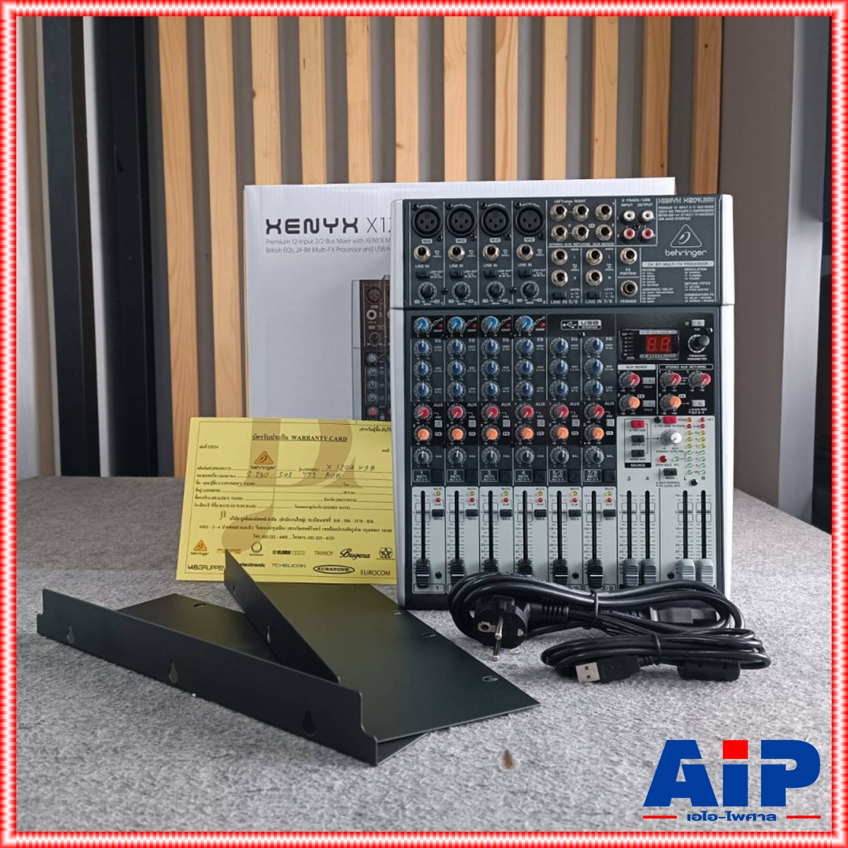 BEHRINGER XENYX-X1204USB mixer มิกเซอร์ BEHRINGER XENYX X1204FX Mixer เครื่องผสมสัญญาณเสียง มิกเซอร์ แบบอนาล็อค Behringer Xenyx X1204FX +++ เอไอ-ไพศาล