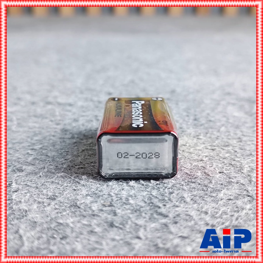 1ก้อน PANASONIC 6lr61t/1b ถ่านอัลคาไลน์9V 6lr61t / 1b ถ่าน 9V แบตเตอรี่9โวลต์ ถ่าน Alkaline 9V พานาโซนิค9โวลต์ เอไอ-ไพศาล +++