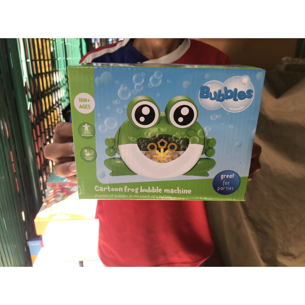 721 ของเล่นเด็กกบเป่าฟองใส่ถ่าน