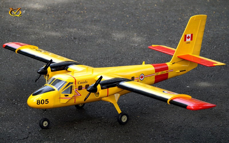เครื่องบินน้ำมัน/ไฟฟ้า DHC-6 Twin Otter ตัวลำไม้ สำหรับเครื่อง .32 (ตัวลำเปล่าไม่รวมเครื่องยนต์)