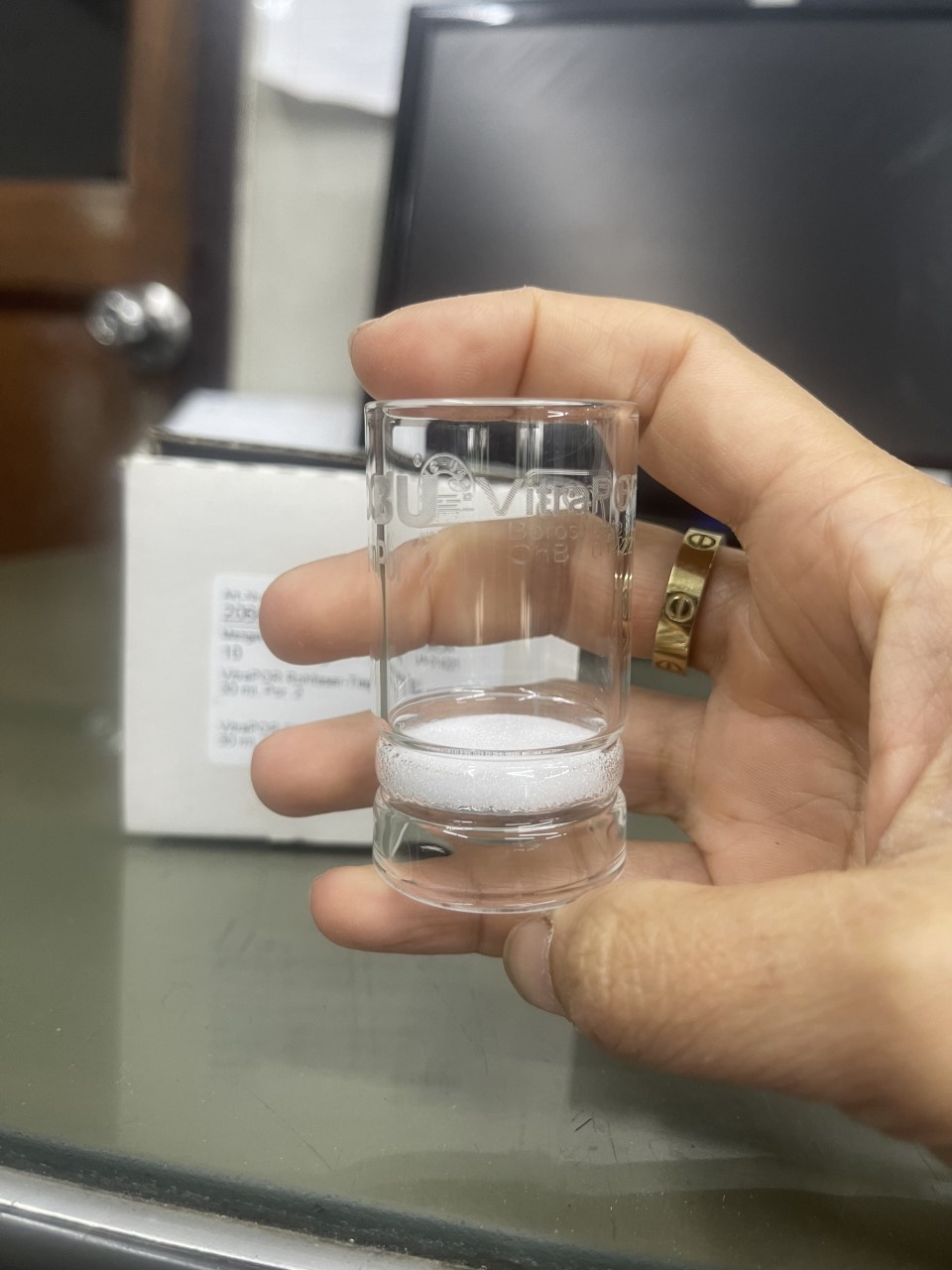 Filter Crucibles /sinter glass crocible por 1/2/3/4/5, 30 ml - 50 ml, Robu - Germany