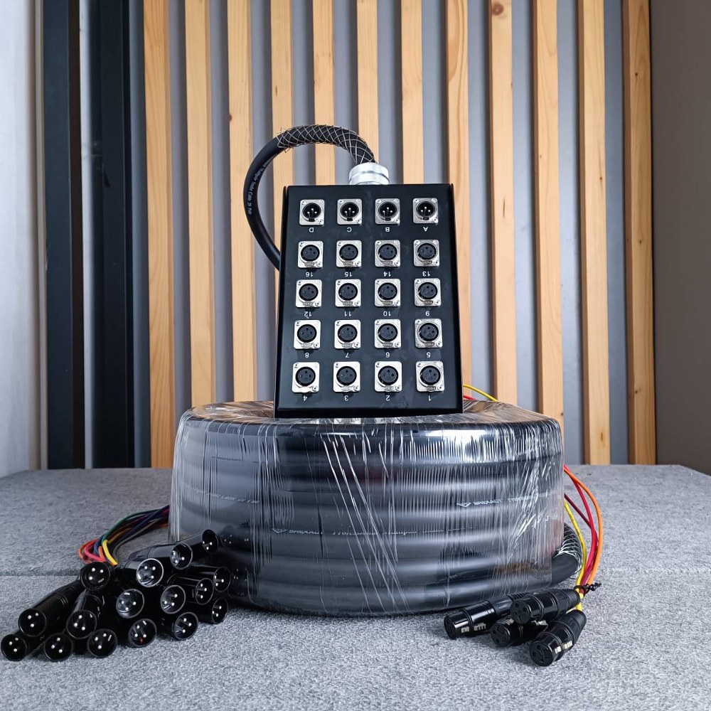 สายมัลติคอร์ SUN RISE SBC-20X-100FT 16IN4OUT 30เมตร สายสัญญาณเสียง SBC 20X 100FT SBC20X/100FT เอไอ-ไพศาล
