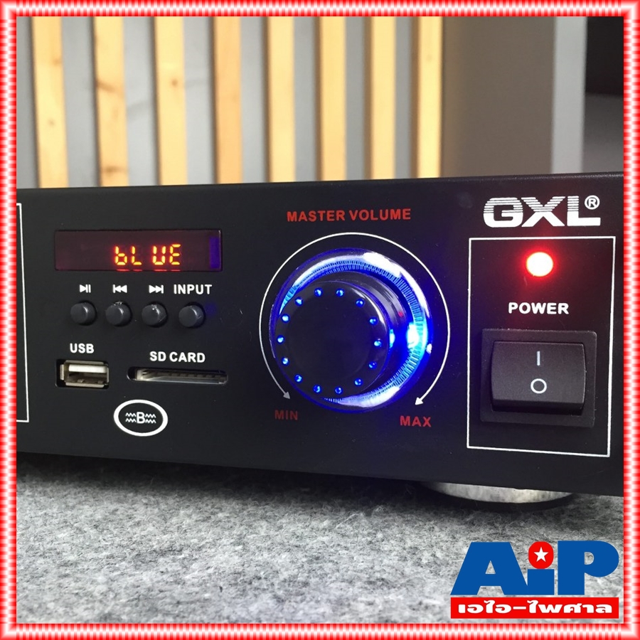 GXL GLA-330D แอมป์บ้าน มีกำลังขับ 20+20 Watts มีอีควอไลเซอร์ Equalization มี Boothtooth เชื่อมต่อกับโทรศัพท์ได้ GLA 330 D GLA 330D GLA330 D GLA330D เอไอ-ไพศาล