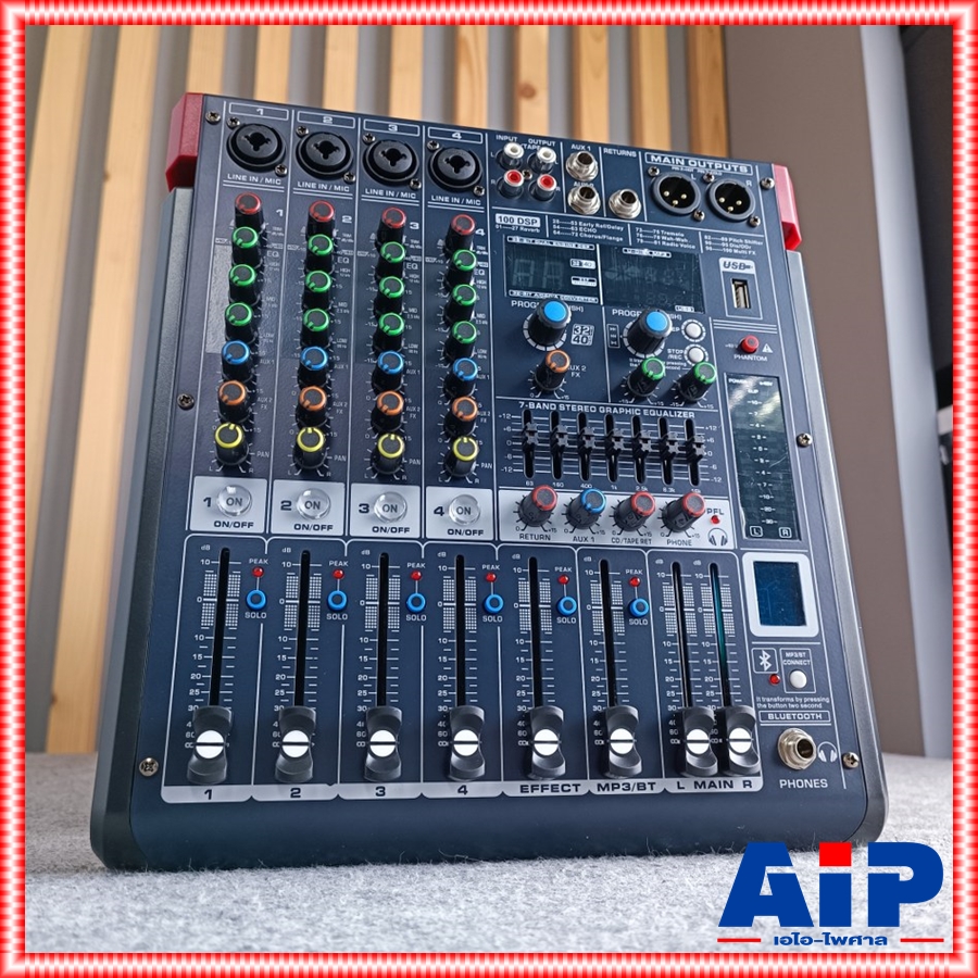 MICROTECH MT-M4 mixer มิกเซอร์ 4 ช่องไมค์ เอฟเฟคแท้ มีบลูทูธ ไมโครเทค มิกซ์คาราโอเกะ MT M 4 MTM4 เอไอ-ไพศาล