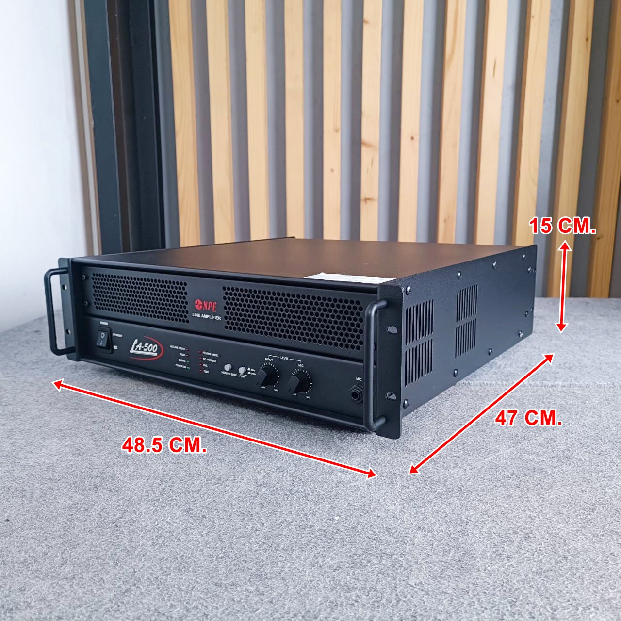 NPE LA-500 AMP มีLINE เครื่องขยายเสียงไลน์ 100 โวลท์ กำลังขับที่ 500Wrms LA500 LA 500 เอไอ-ไพศาล