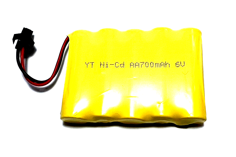 แบตเตอรี่ Ni-Cd 700mah 6.0v - หัวดำ