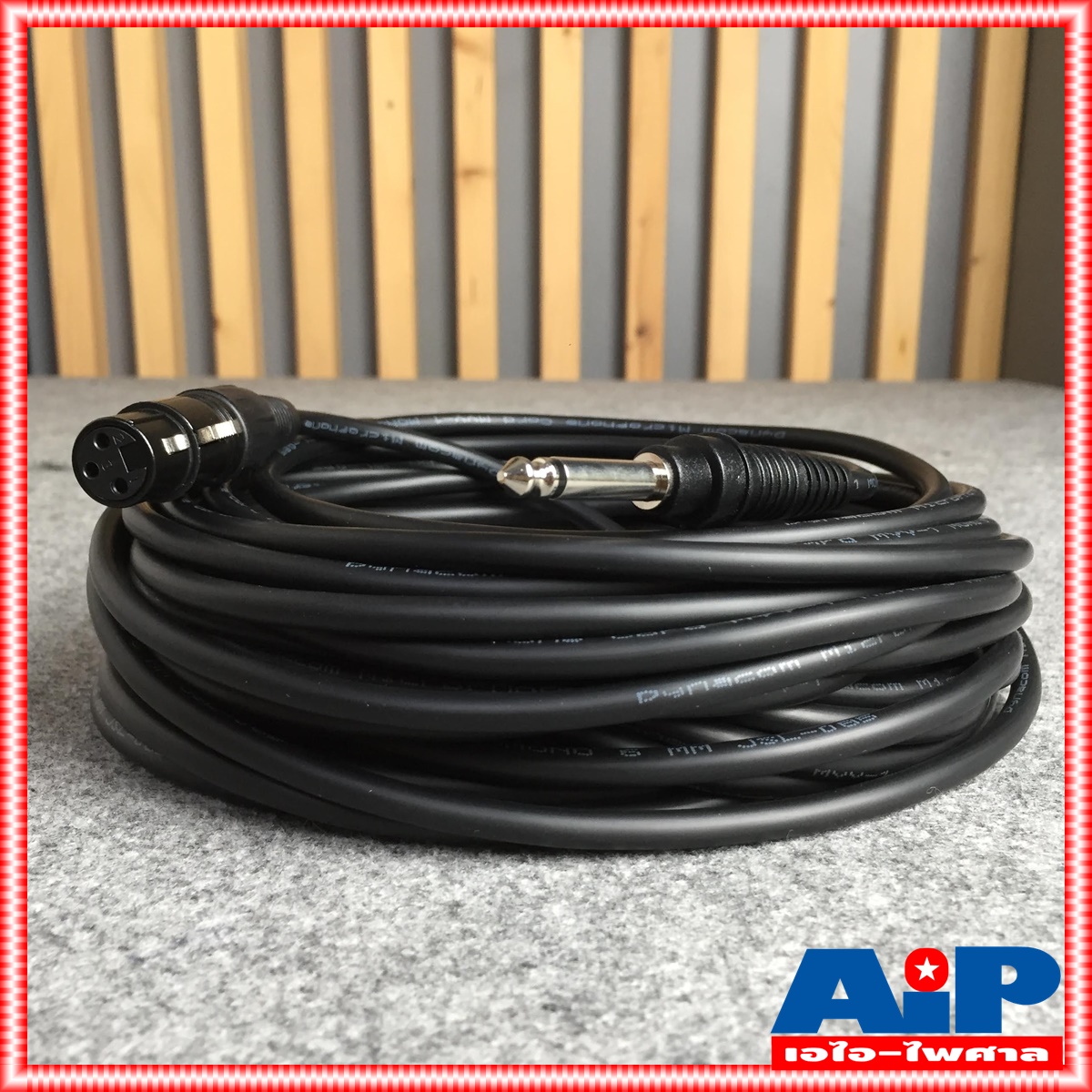 ยาว 20เมตร สายไมค์ DYNACOM J085 XLR เมีย - PHONE MONO สายสัญญาณ CANNON เมีย ออก ปลั๊กโฟน ผู้ สายต่อไมค์