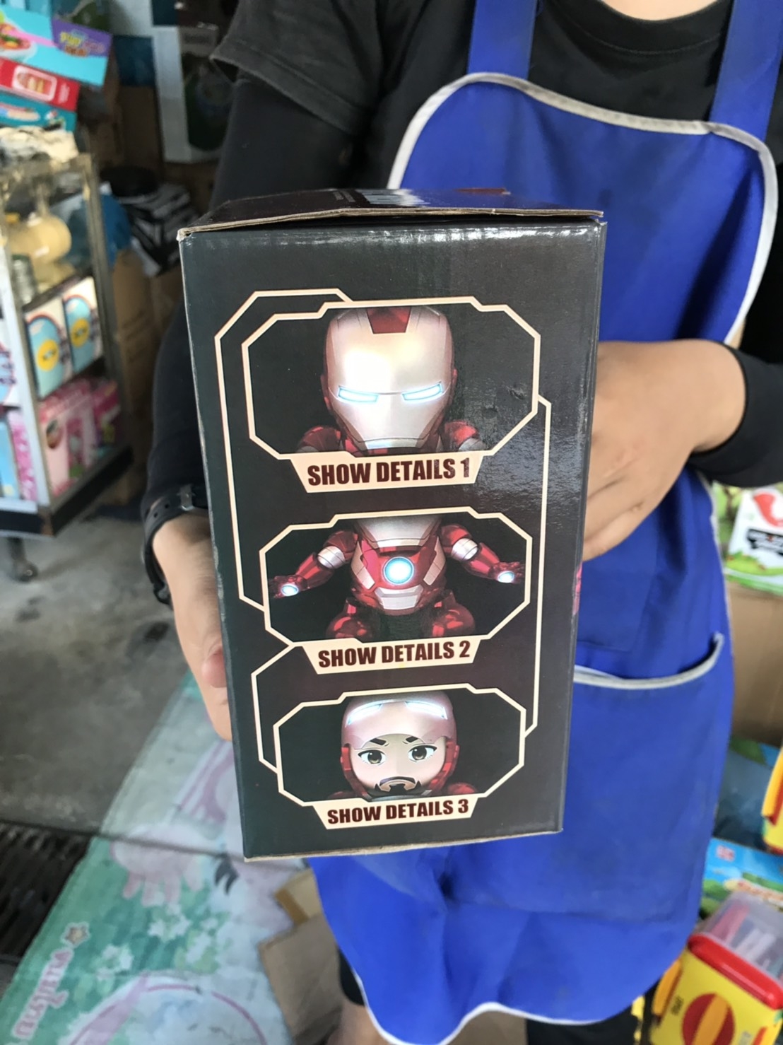 2019-17 ของเล่นเด็กใส่ถ่านไอร่อนแมนเต้นมีเสียงไฟ ตัวละ (ของหมด)