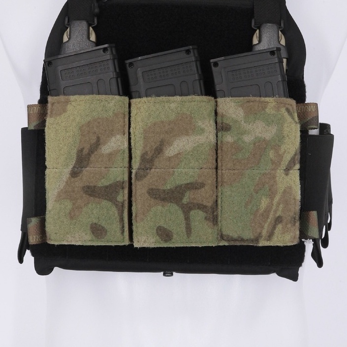 ซองแม็กกาซิน สีมัลติแคม 5.56 Velcro Front Panel [ TR004MP ] ( Tactical Rider )
