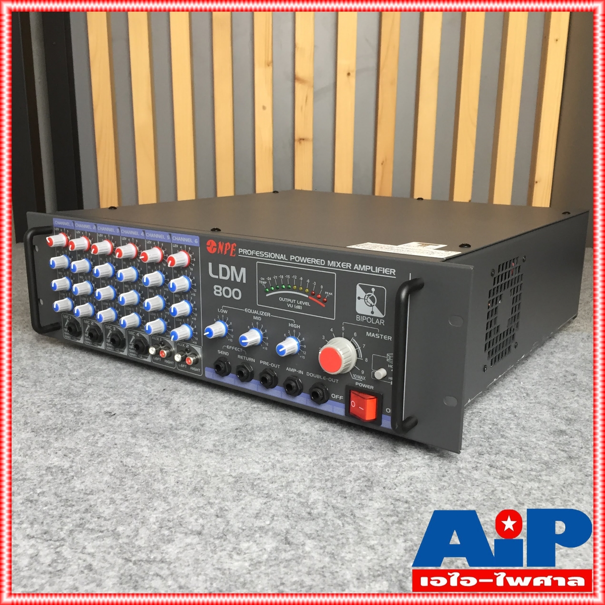 NPE LDM-800 POWERMIXER LINE เครื่องขยายเสียง 800 วัตต์ 4-16 โอห์ม มีลายน์แมทชิ่ง 70-100V แอมป์เสียงตามสาย LDM 800 LDM800 เอไอ-ไพศาล +++