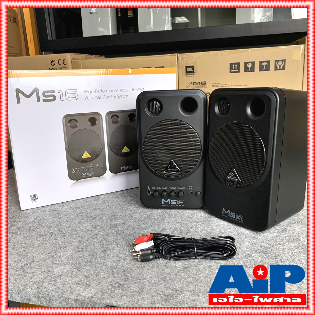 BEHRINGER MS16 ลำโพงมอนิเตอร์ MS 16 MS-16 Personal Monitor System Studio Monitor +++