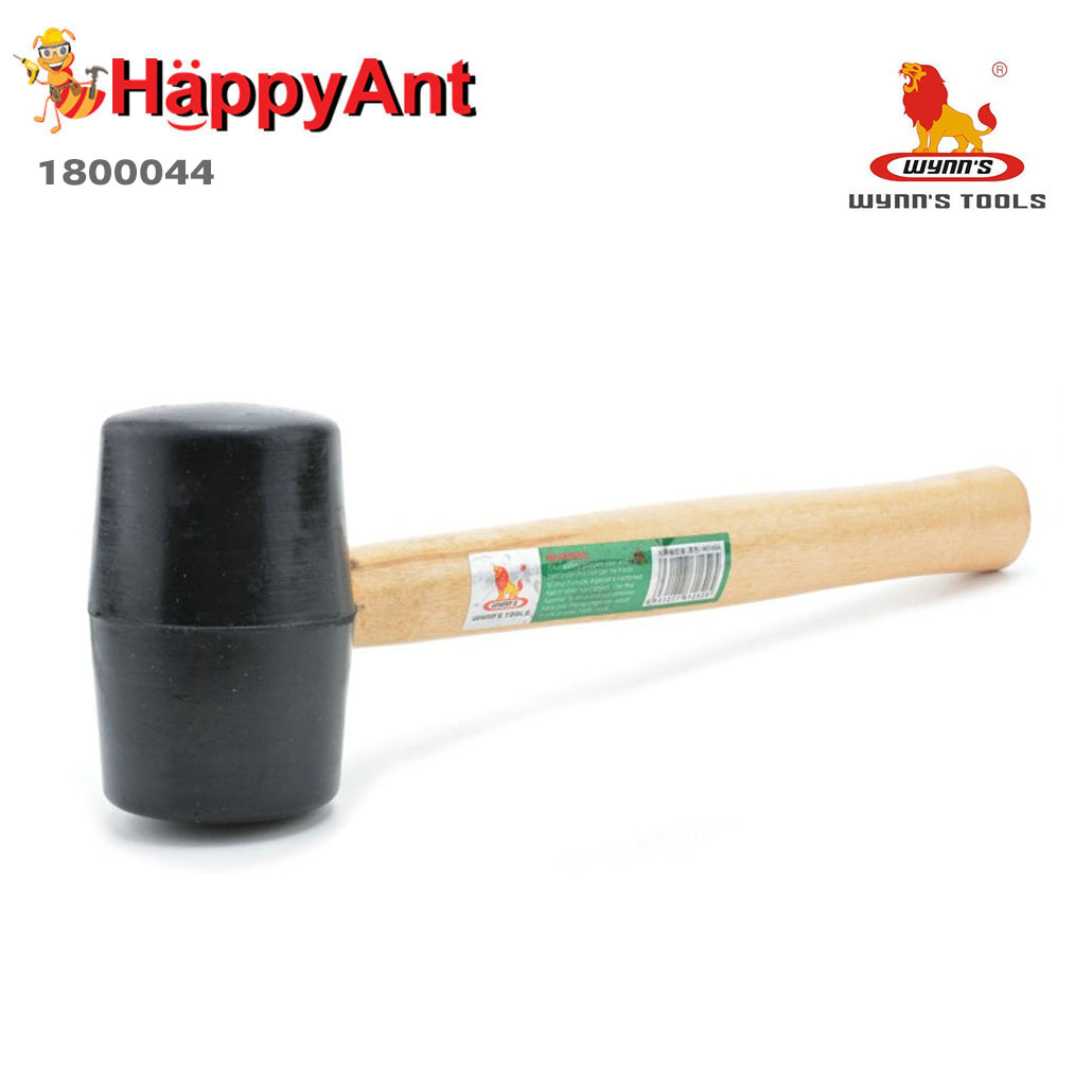 1800044 WYNN'S ค้อนปอนด์หัวยางด้ามไม้ 500g W0165B