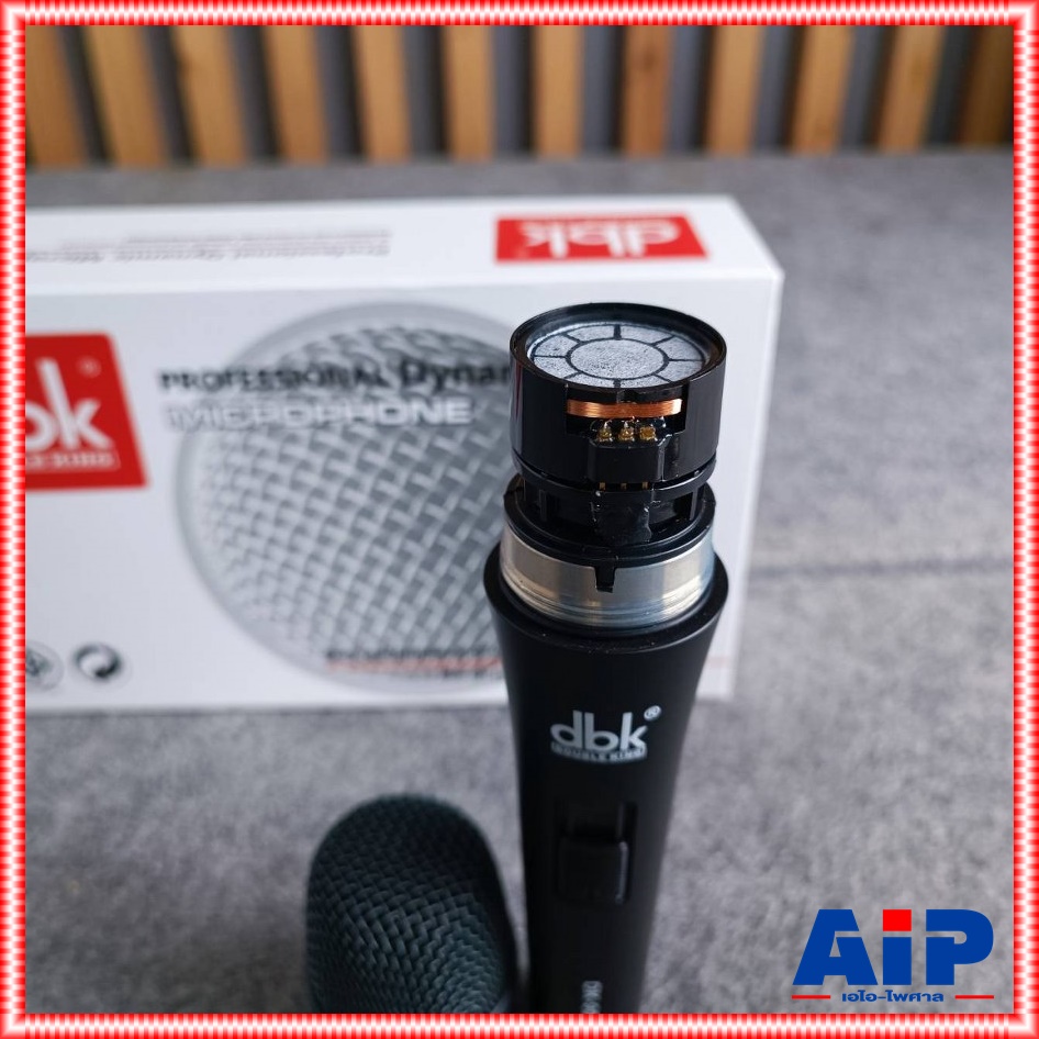 DBK DK-900 ไมค์ (ไม่มีสายแถม) ไมค์สาย ไมโครโฟน ไมค์ร้องเพลง ไมโครโฟนคุณภาพสูง ให้เสียงคมชัด Dynamic Microphone DK 900 DK900 เอไอ-ไพศาล