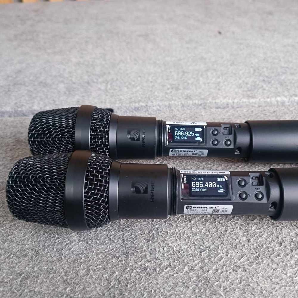 Relacart HR-32 ไมค์ลอยคู่ ไมค์ไร้สายคู่ ความถี่ UHF ไมโครโฟน ไมค์ไร้สาย ไมค์ลอย มือถือคู่ รีลาคาร์ท HR 32 HR32 เอไอ-ไพศาล