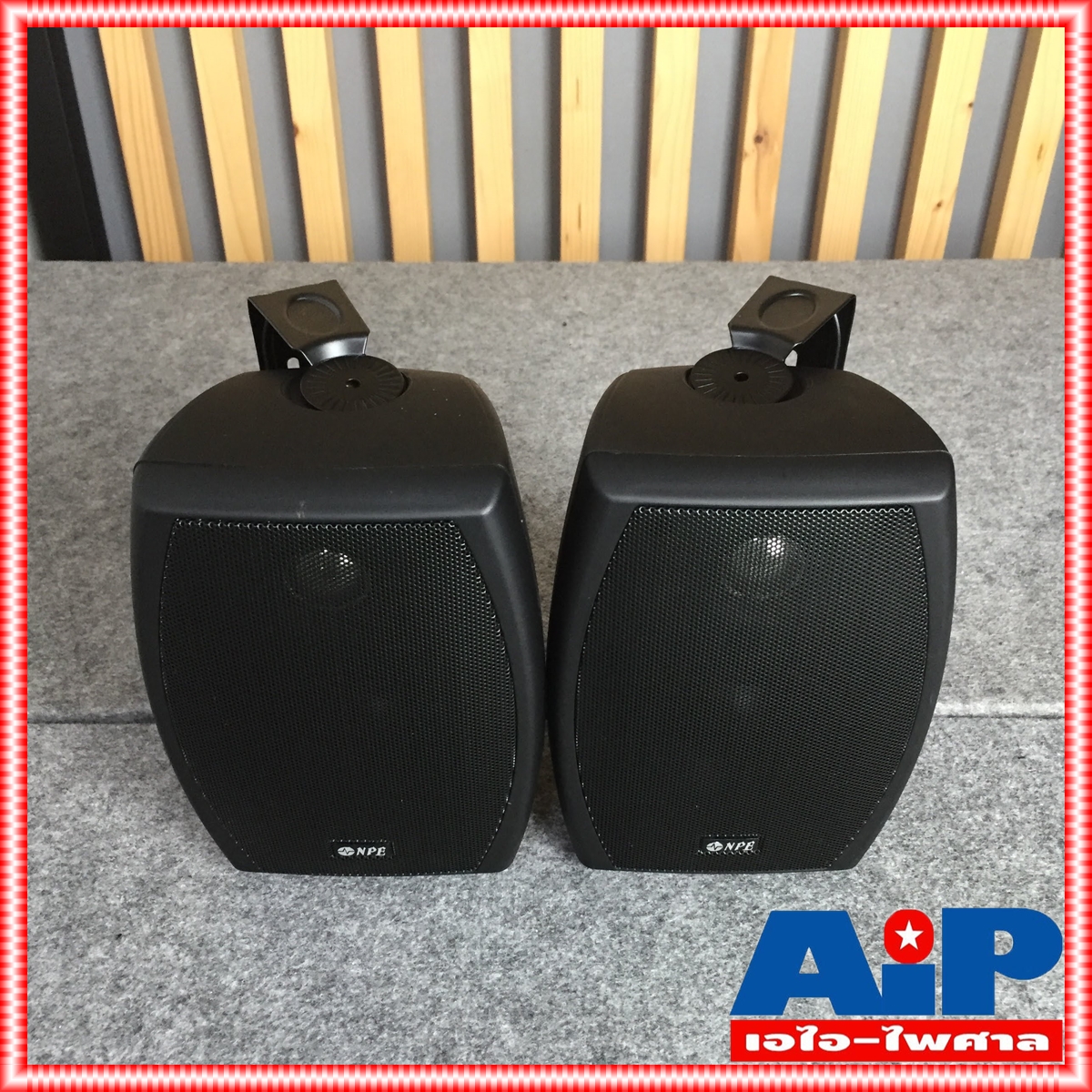สีดำ NPE NP402T ตู้ลำโพง แขวน 4นิ้ว 2ทาง มี LINE ตู้แขวน ติดผนัง ตู้ ลำโพง 4นิ้ว เครื่องเสียง NP402 T NP-402 402 เอไอ-ไพศาล