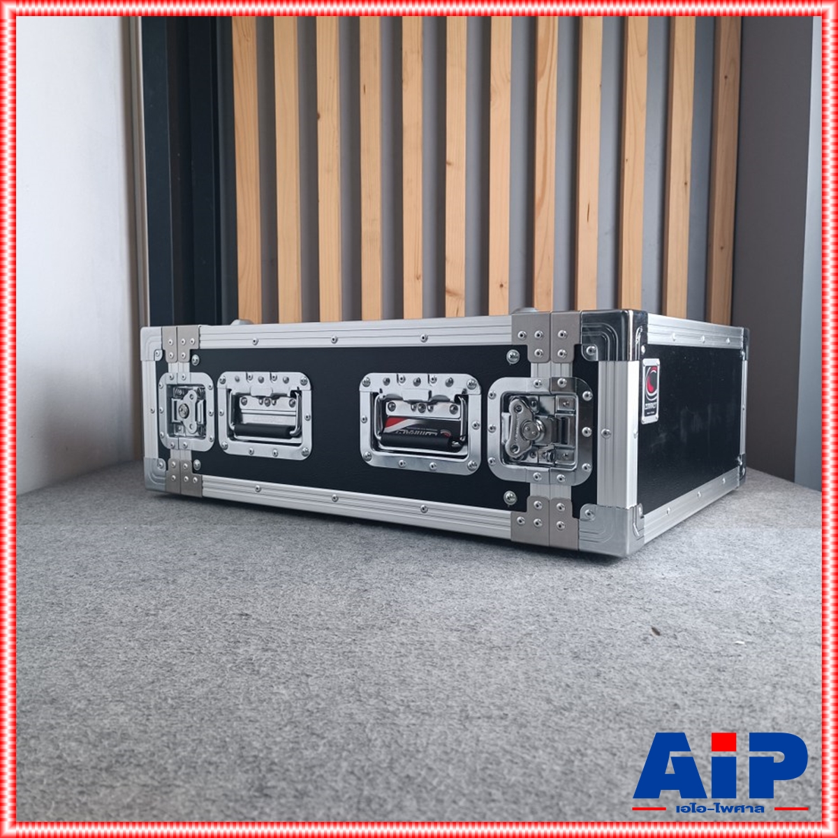 COMPACT B-4U สีดำ RACK ลึก21นิ้ว แร็ค กล่องใส่เครื่องเสียง กล่องแร็คสีดำ แร็คลึก21นิ้ว RACK4U เอไอ-ไพศาล