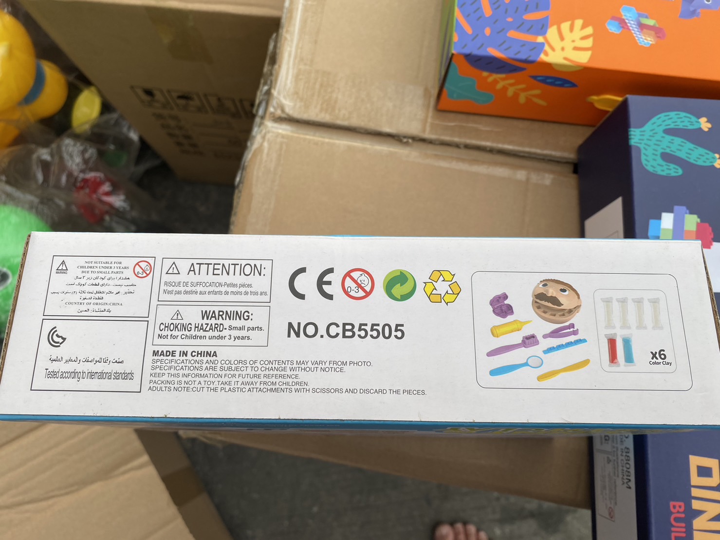 CB5505 ของเล่นเด็กแป้งโดว์ทำฟัน แป้งโดว์พร้อมแม่พิมพ์ทำฟัน ปลีกชิ้นละ