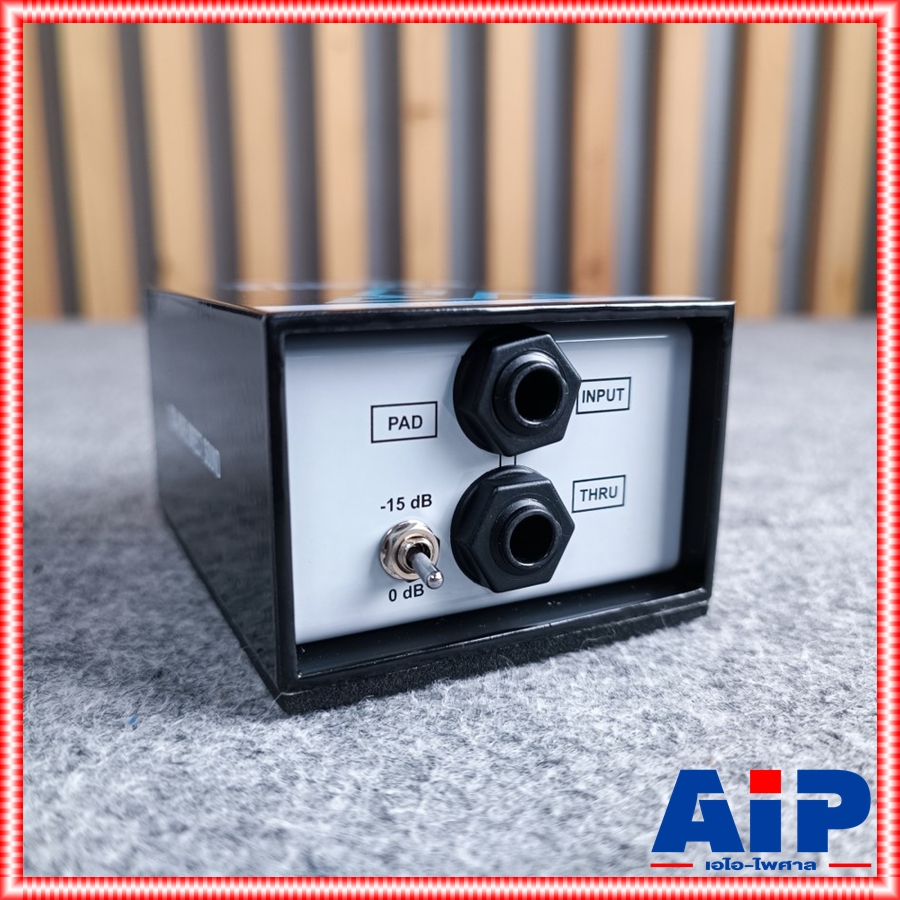 V BOX Mono Passive DI MKII ตัวกรองสัญญาณเสียง กล่องสัญญาณเสียง ดีไอสำหรับคีบอร์ดเบสกีตาร์และเครื่องดนตรี เอไอ-ไพศาล