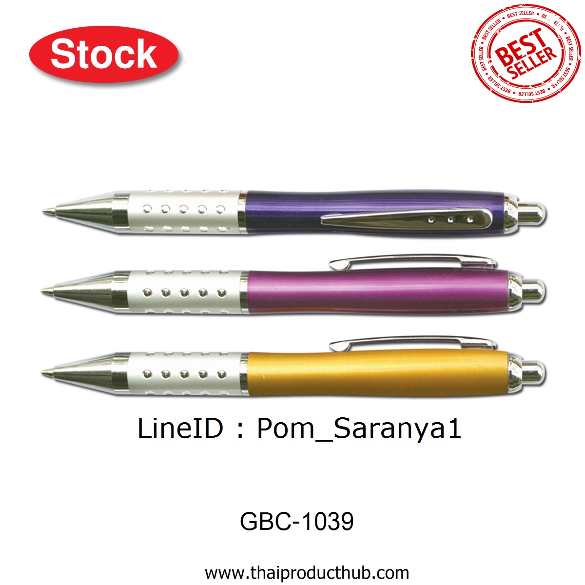 T34-050-CP-010-_ปากกาลูกลื่น . ปากกาพรีเมี่ยม . ของที่ระลึก . ของแจก . ของพรีเมี่ยม . ของที่ระลึก
