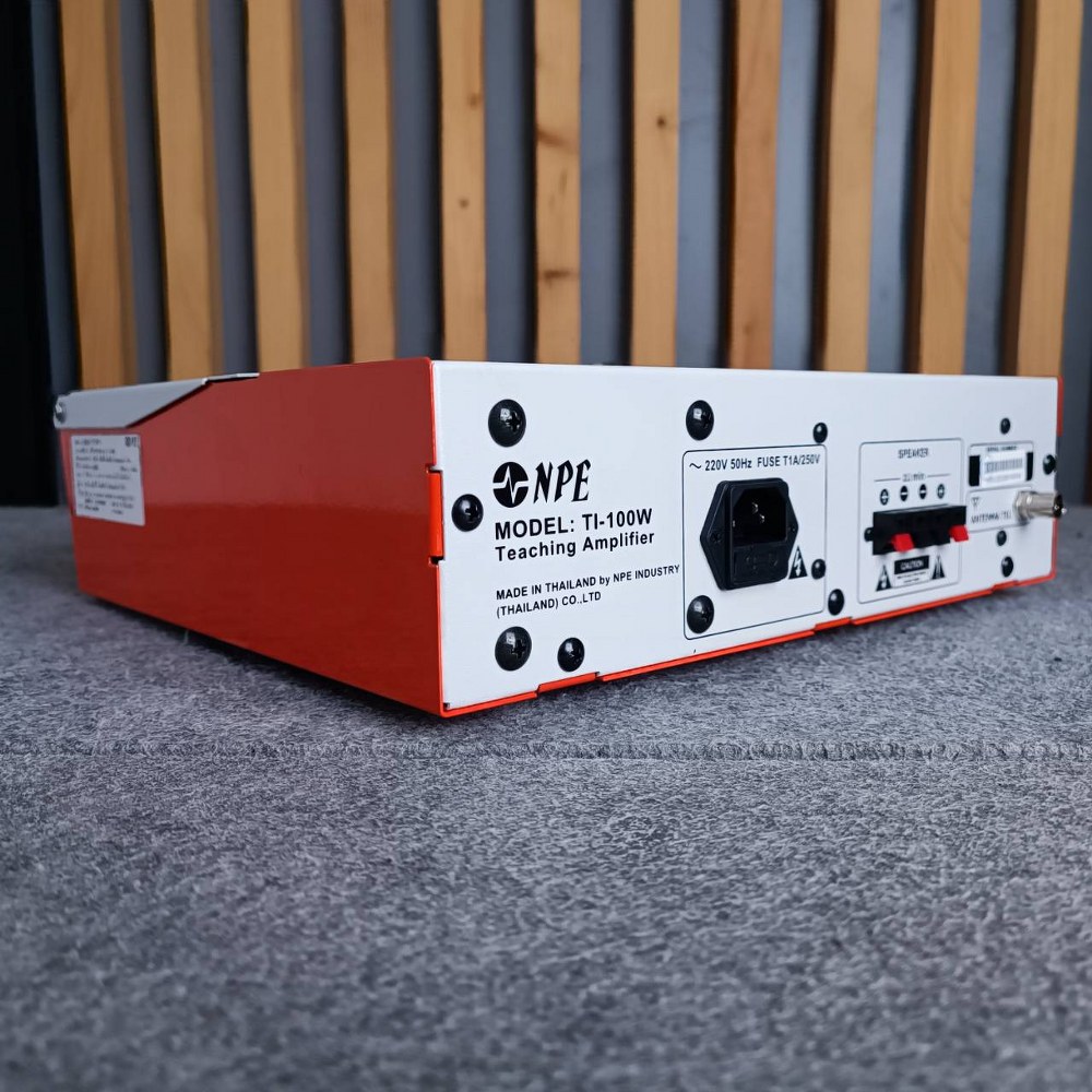 NPE TI100W TEACHING AMP แอมป์ ติดผนัง TI 100 W เครื่องขยาย ติดห้องเรียน TI-100 เครื่องเสียง ห้องเรียน เอไอ-ไพศาล