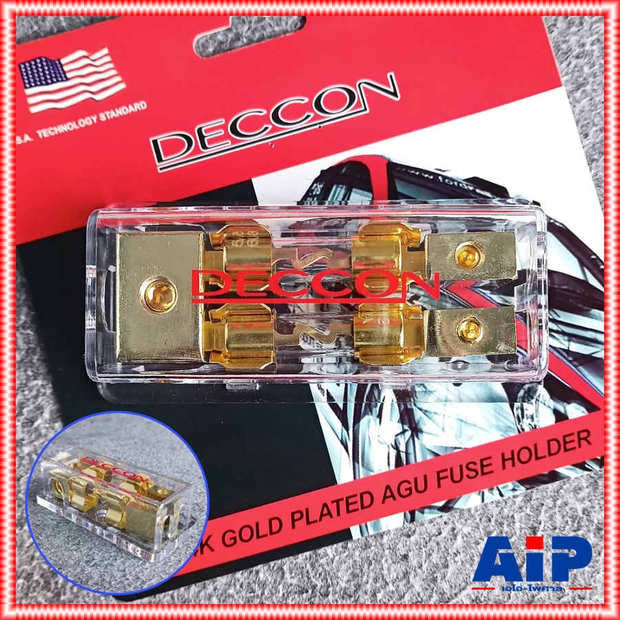 สินค้าใหม่ ลดล้างสต็อค DECCON FH-K007 กระบอกฟิวส์รถยนต์2ทาง ฟิวส์เครื่องเสียงรถยนต์ เข้า1ออก2 60A FHK007 FH K007 FUSE HOLDER เอไอ-ไพศาล