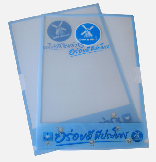 แฟ้มสอดพลาสติก PVC พิมพ์ลายได้