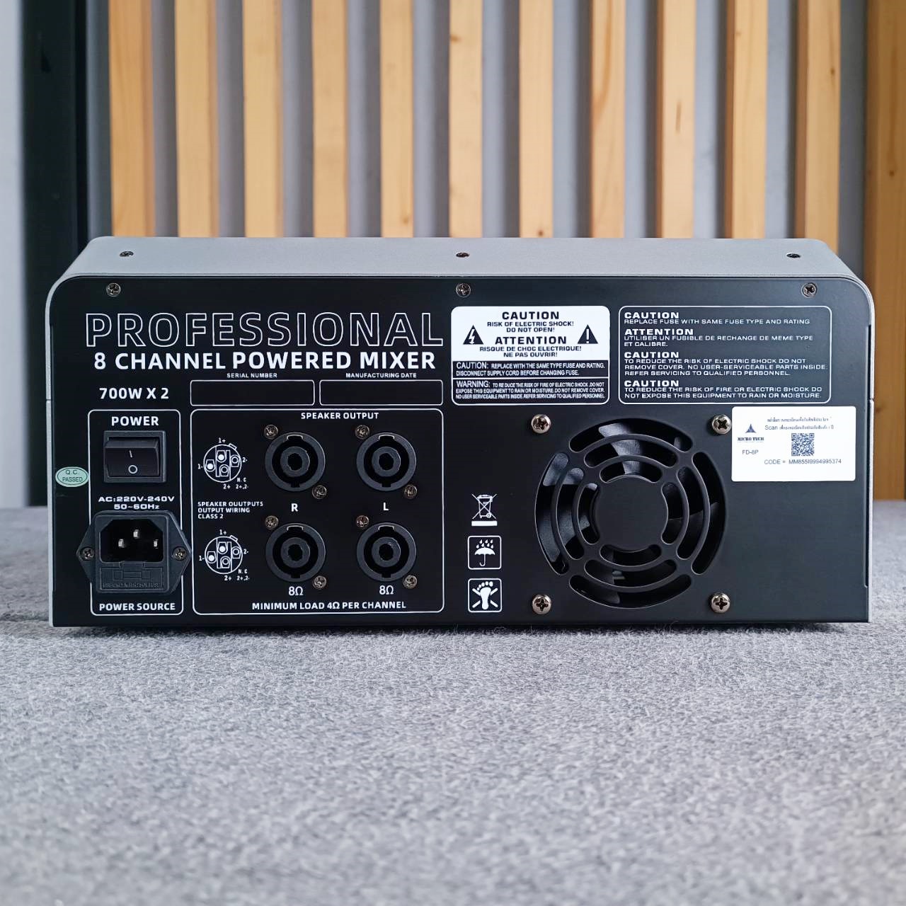 MICROTECH FD-8P powermixer เพาเวอร์มิกเซอร์ 8 ช่อง มิกเซอร์ เอฟเฟคแท้ ไมโครเทค MICROTECH เอไอ-ไพศาล