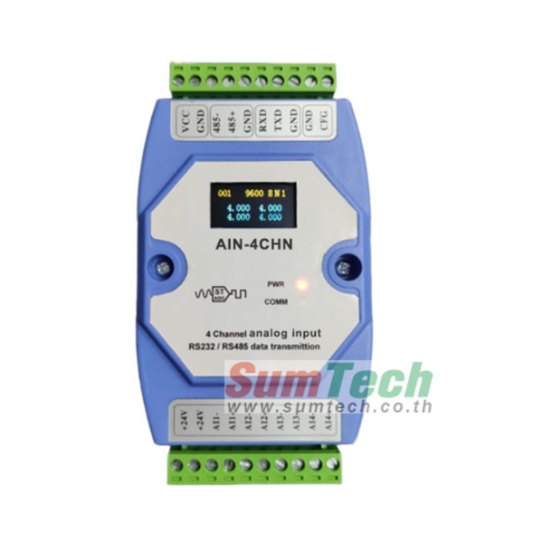 4CH 4-20mA input to Modbus RS485/RS422