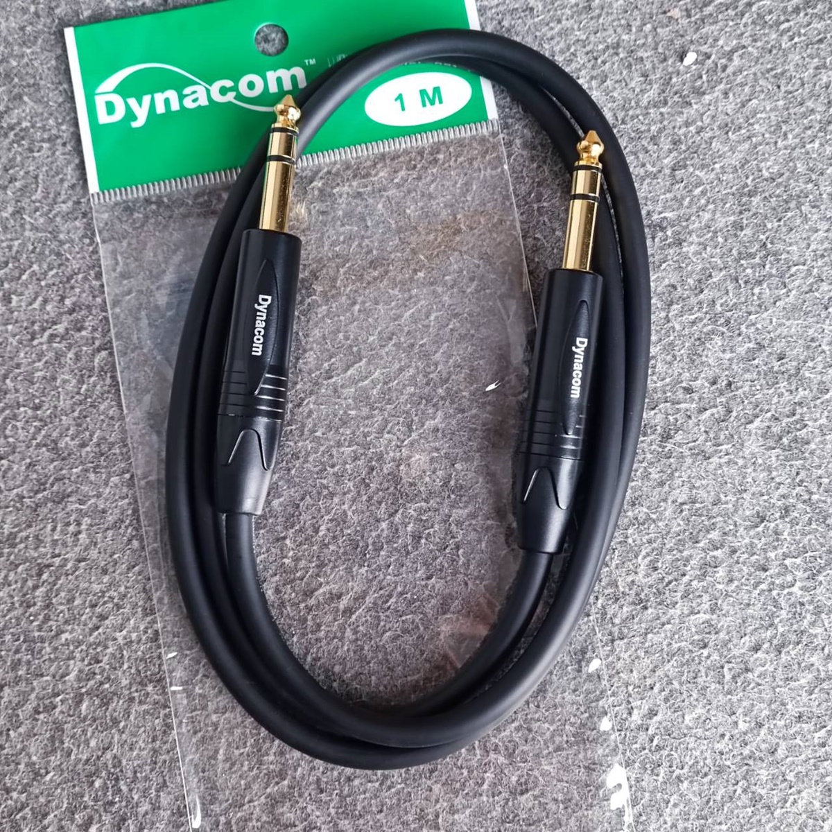 1เมตร DYNACOM J021 สาย PHONE สเตอริโอ TRS หัวท้าย P.MIC ST 6.35mm. สายแจ็คไมค์สเตอริโอ สายสัญญาณสำเร็จรูป เอไอ-ไพศาล